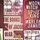 Cover images: Jawbone (Coffee House), True Story and Pure Colour (Farrar, Straus & Giroux), Moon Witch, Spider King and The Books Of Jacob (Riverhead)